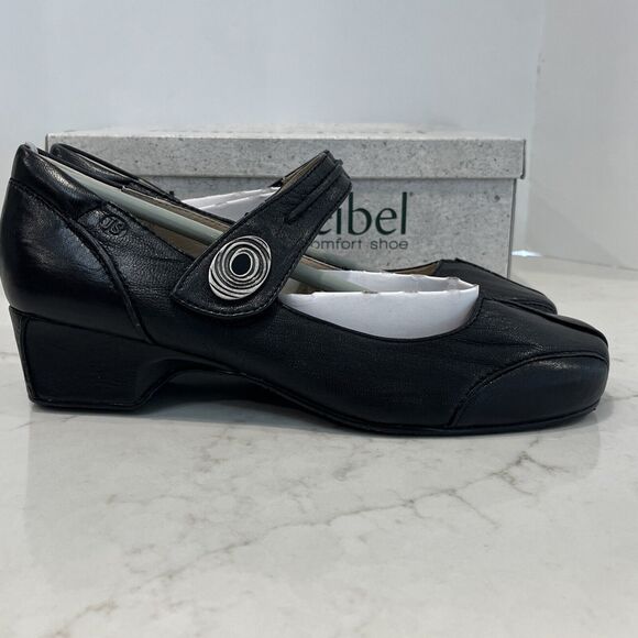 Josef Seibel New Cara Black Leather Mary Jane Shoes 41 US 10-10.5 Pumps Heels - Picture 8 of 15